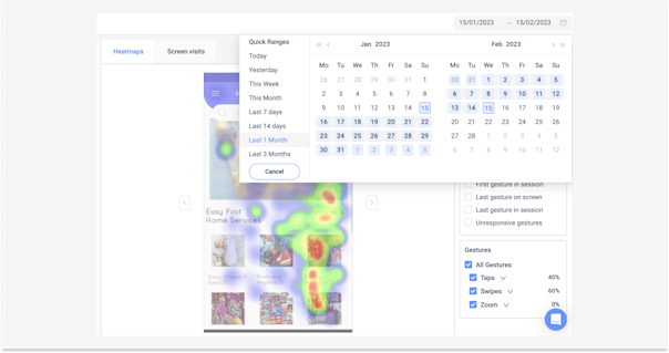 Heatmap Analytics Tool for Flutter Apps: UXCam