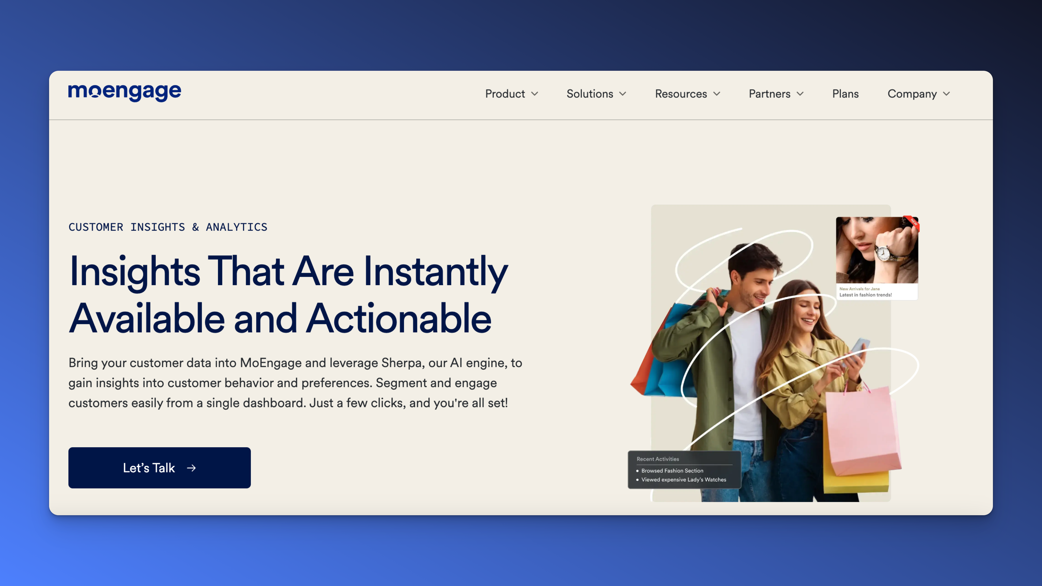 MoEngage mobile data analytics platform tool