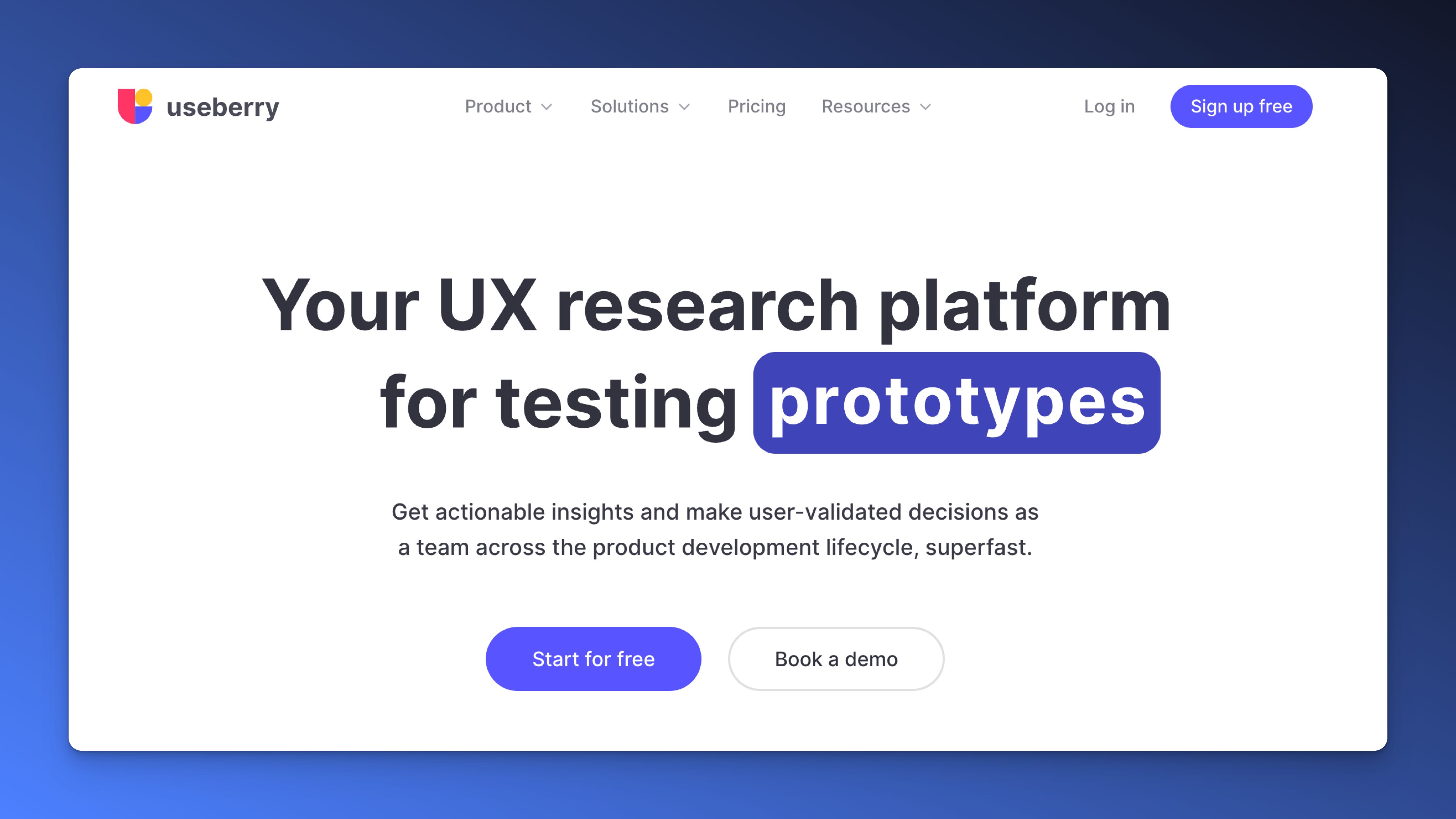 remote usability testing tool useberry