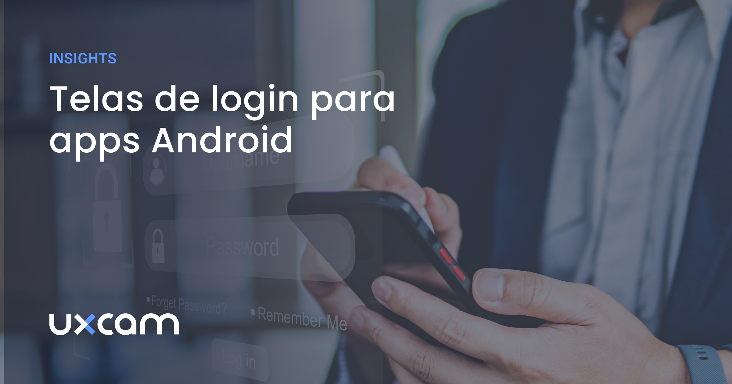 Telas de login para apps Android