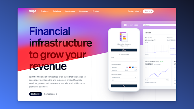 Stripe Web Design Example