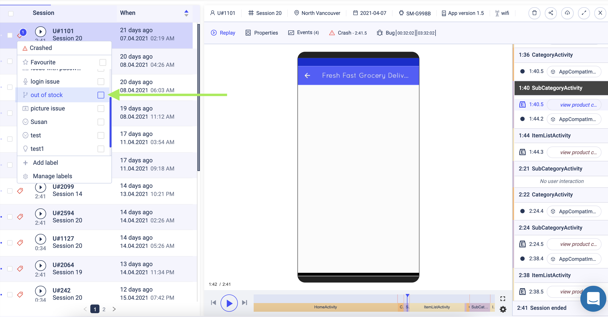 conversion funnel analysis example uxcam