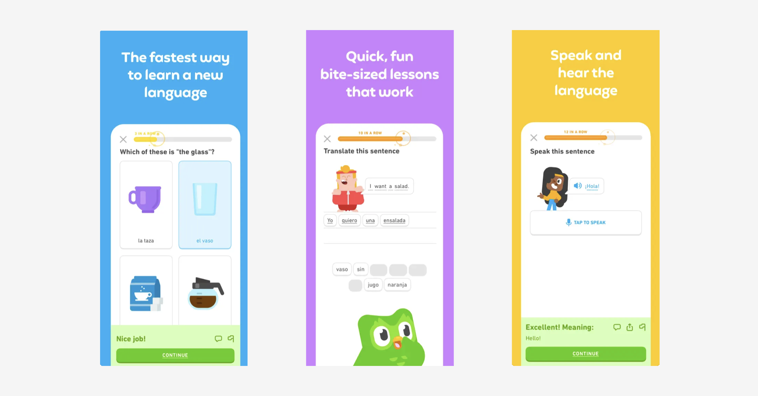 Gamification in Duolingo app