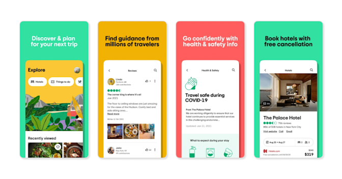 travel app design