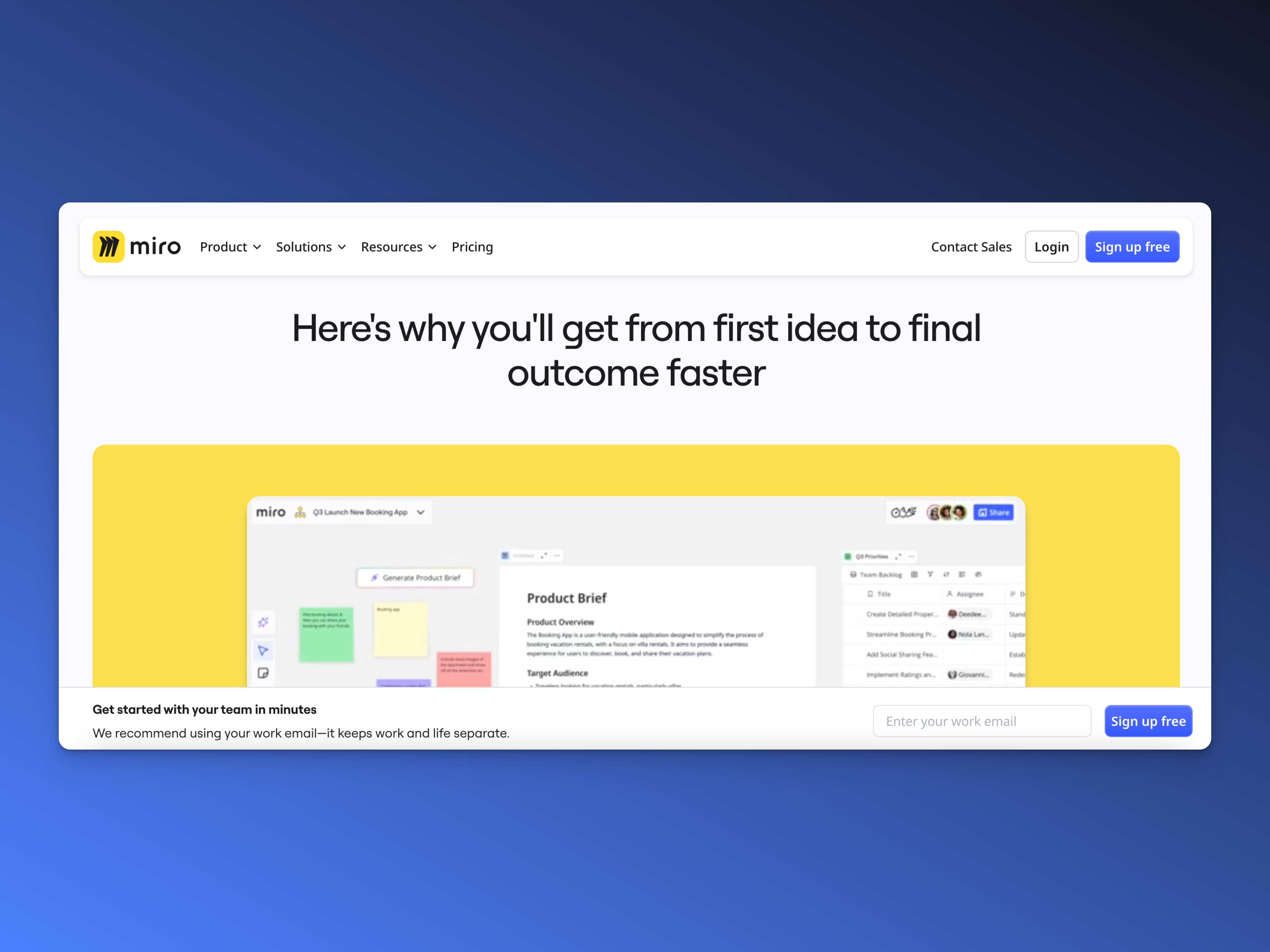 Miro Web Design Examples