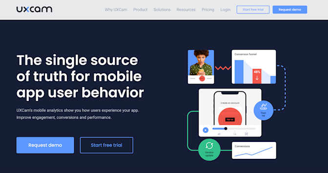 UXCam website