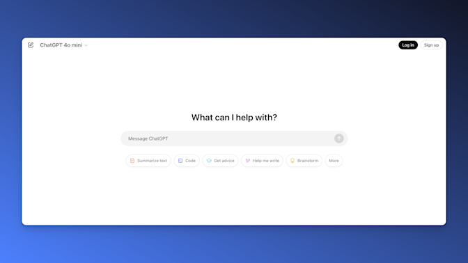 Web Design Example ChatGPT