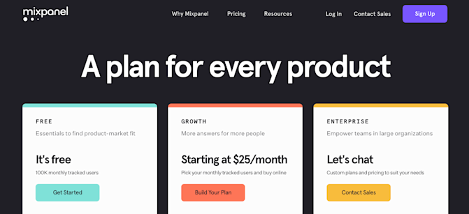 Mixpanel pricing