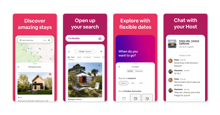 travel mobile app design