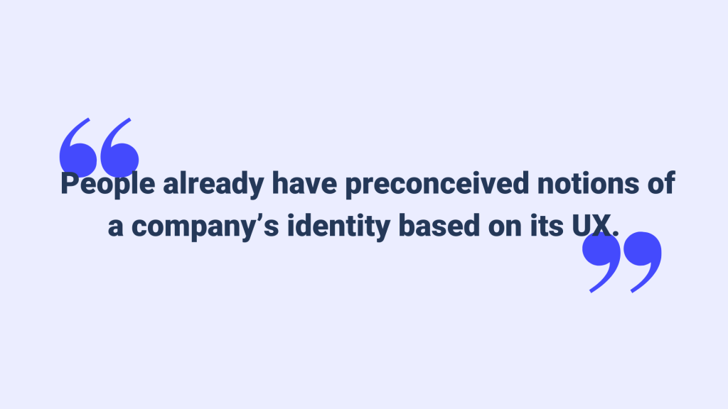 Preconceived Brand Notions Based on UX