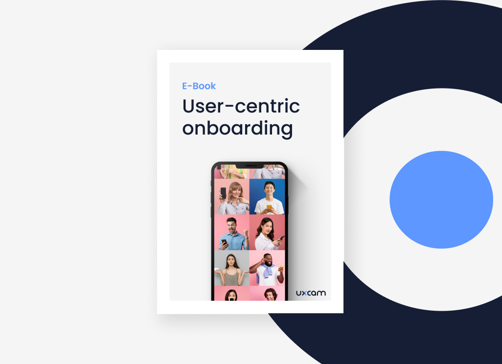 Blue book with title of "Skyrocket your app with user-focused onboarding"