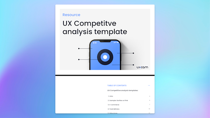 UX Competitor Analysis Template