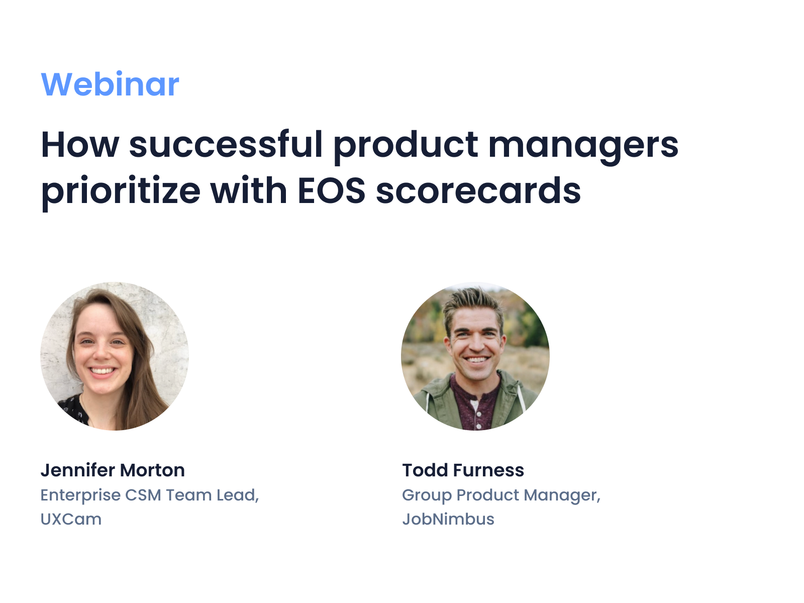Webinar - How successful product managers prioritize with EOS scorecards