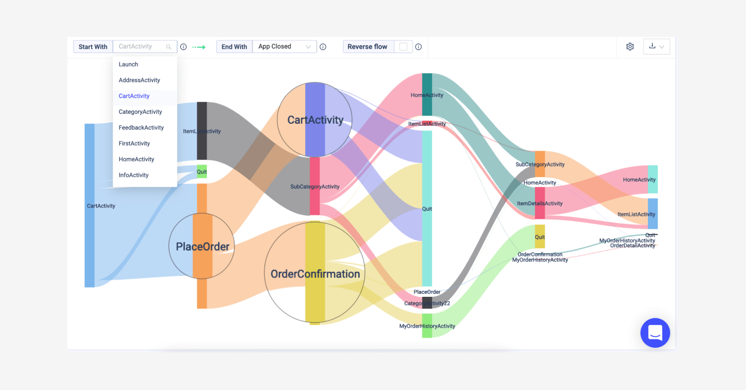 Blog inline product screenshot screen flow