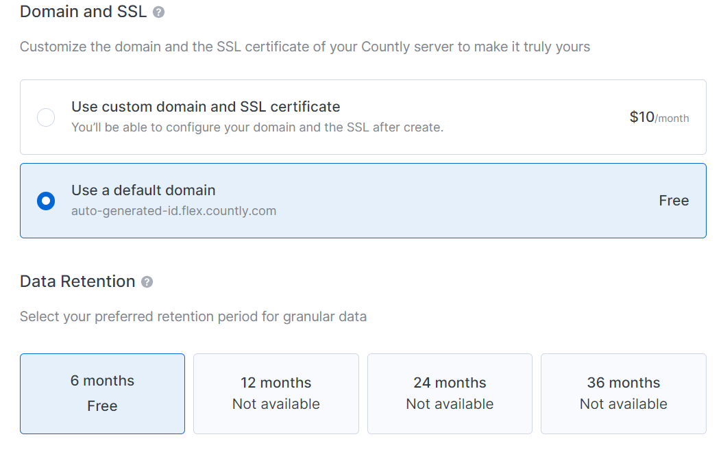countly pricing plans
