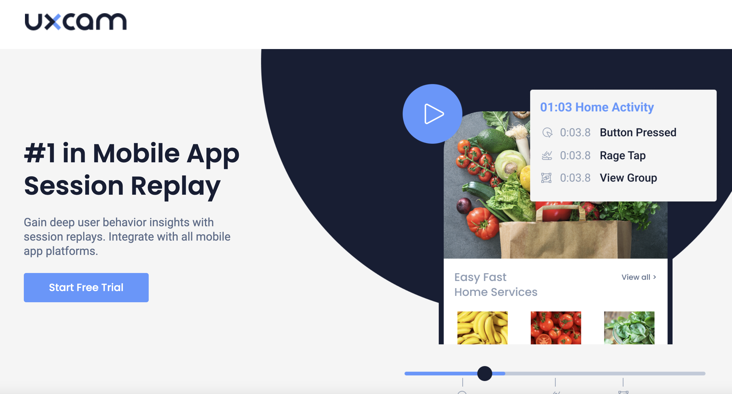 Mobile App Analytics Platform Comparison 2023: UXCam Session Replay