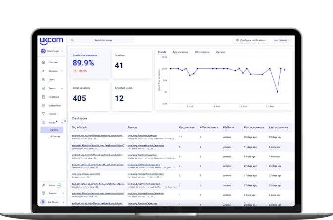 fix app bugs issue analytics