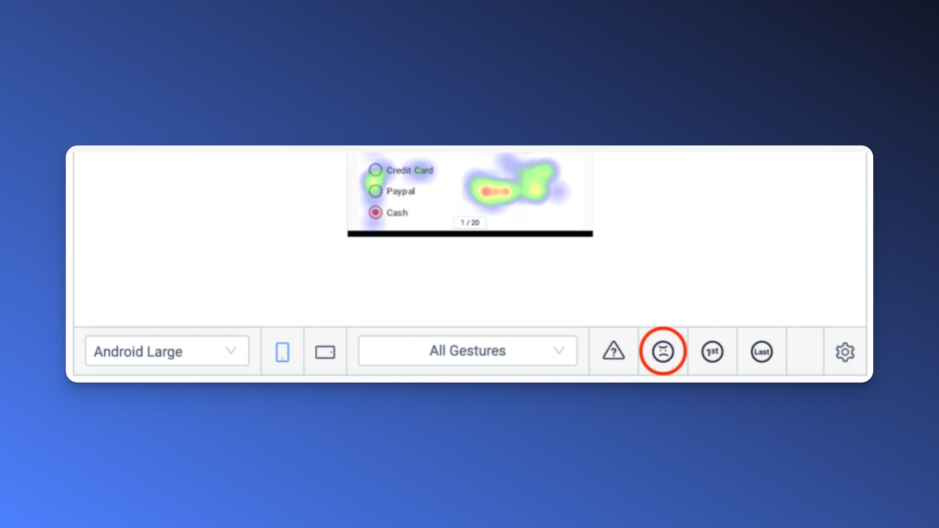 mobile app heatmap ragetaps