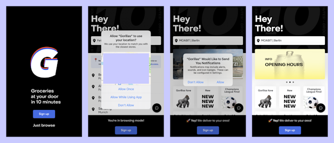 App Analysis Gorillas Onboarding