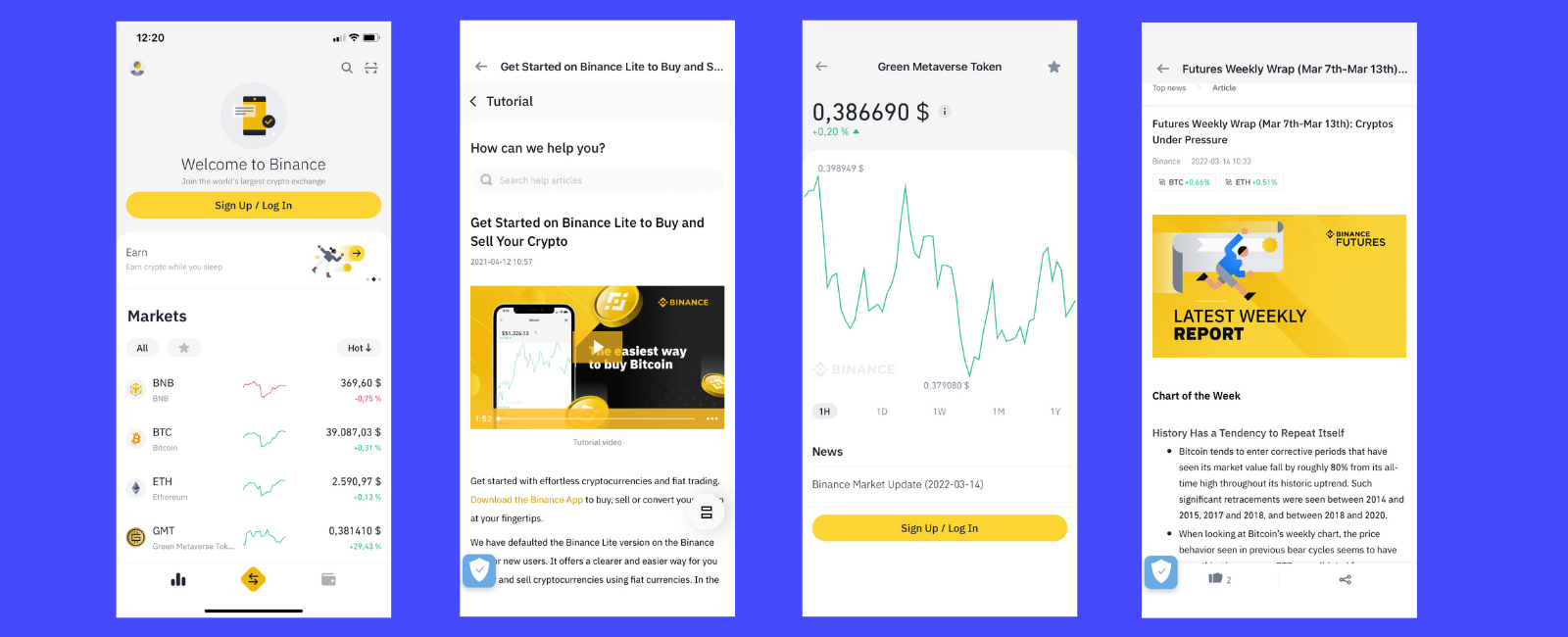 Binance App Onboarding