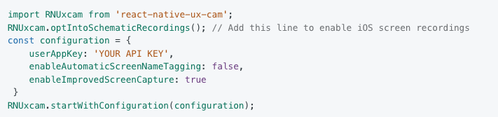 React native integration