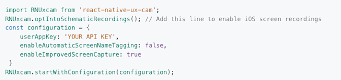 React native integration