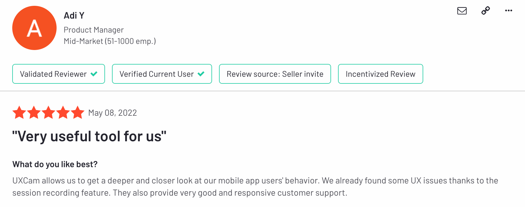 A very useful tool - uxcam