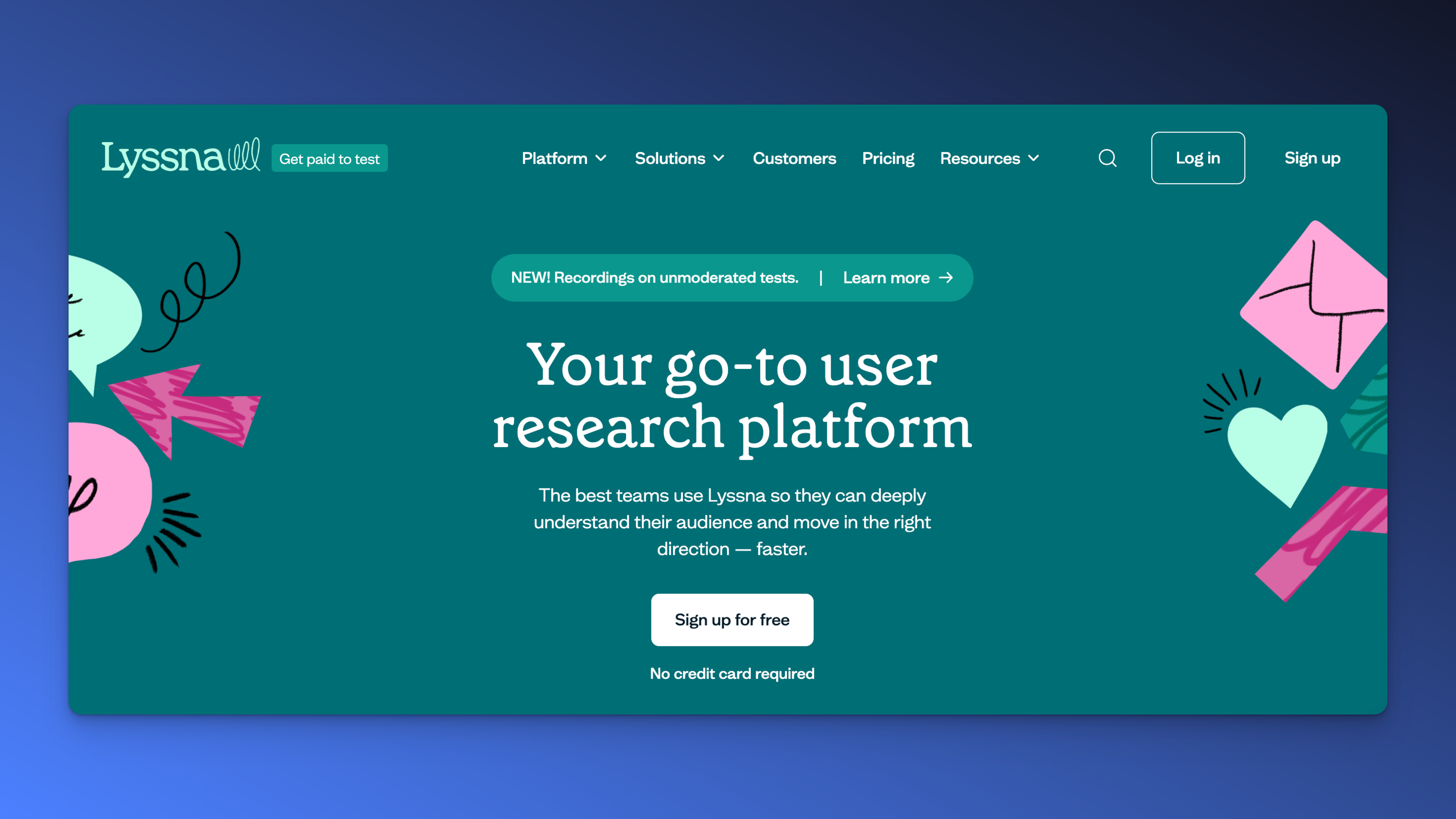 Lyssna Usability testing platform research tool