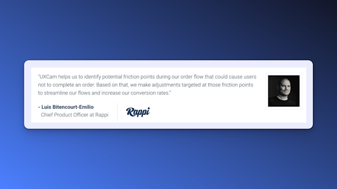 “UXCam helps us to identify friction points.”