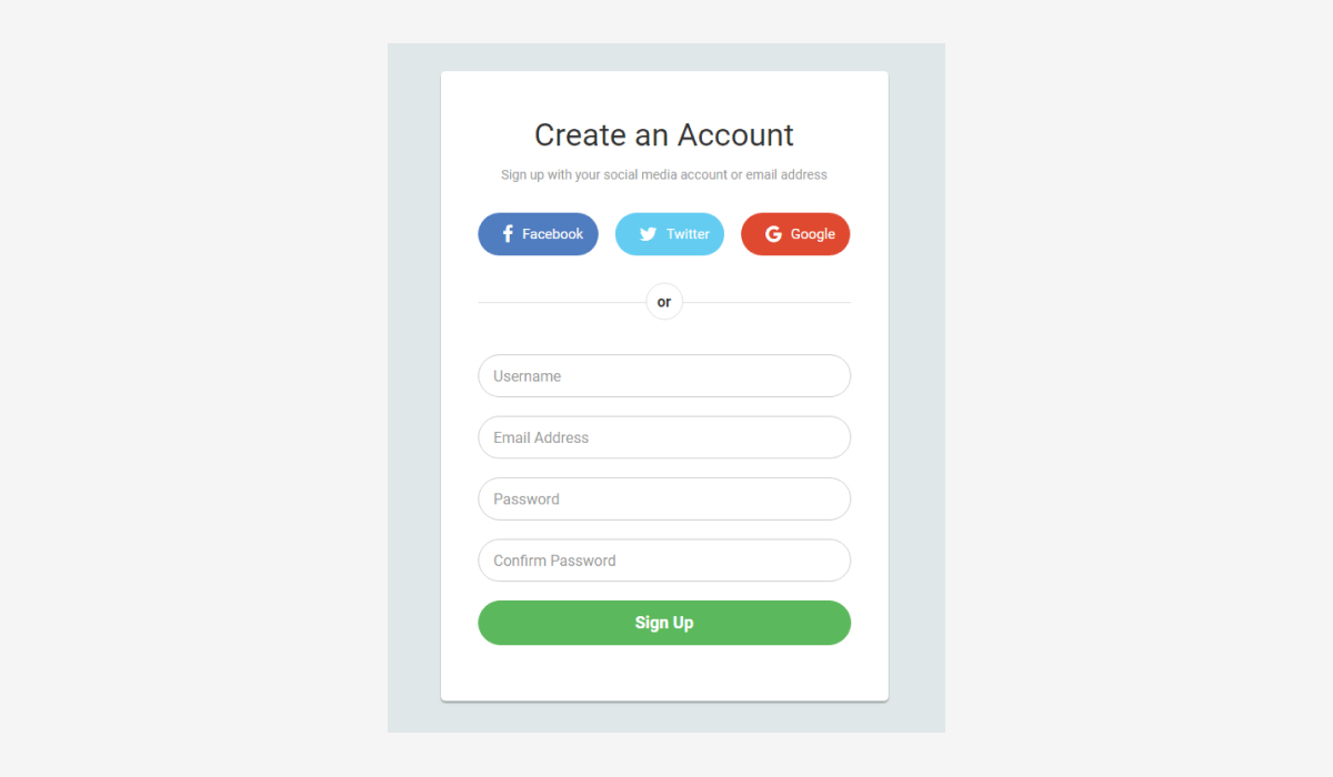 mobile app engagement strategy- simplify signup process