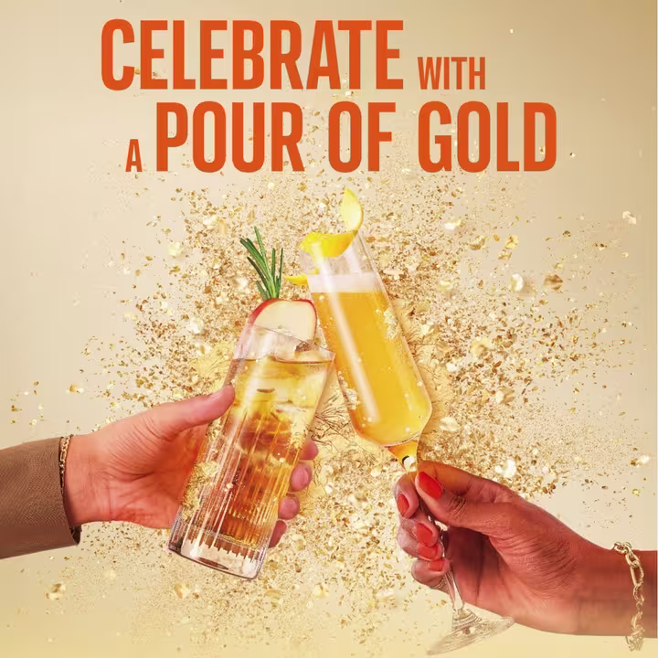Johnnie Walker Gold "Celebrate with a pour of Gold"