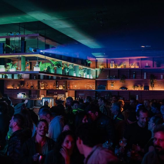 Las personas se divierten en una discoteca.