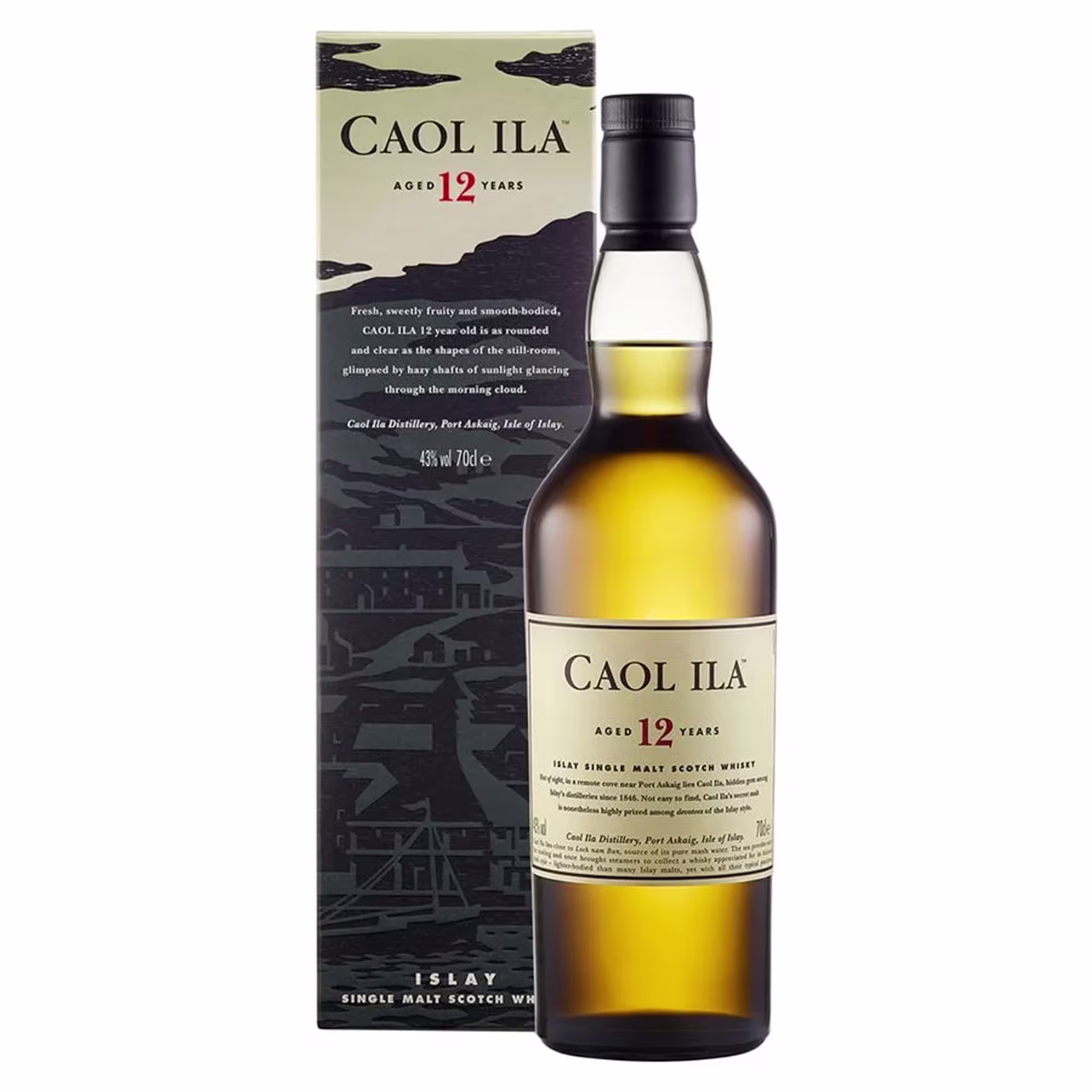 Caol Ila 12 Years Old Islay Single Malt Scotch Whisky, 0.7L