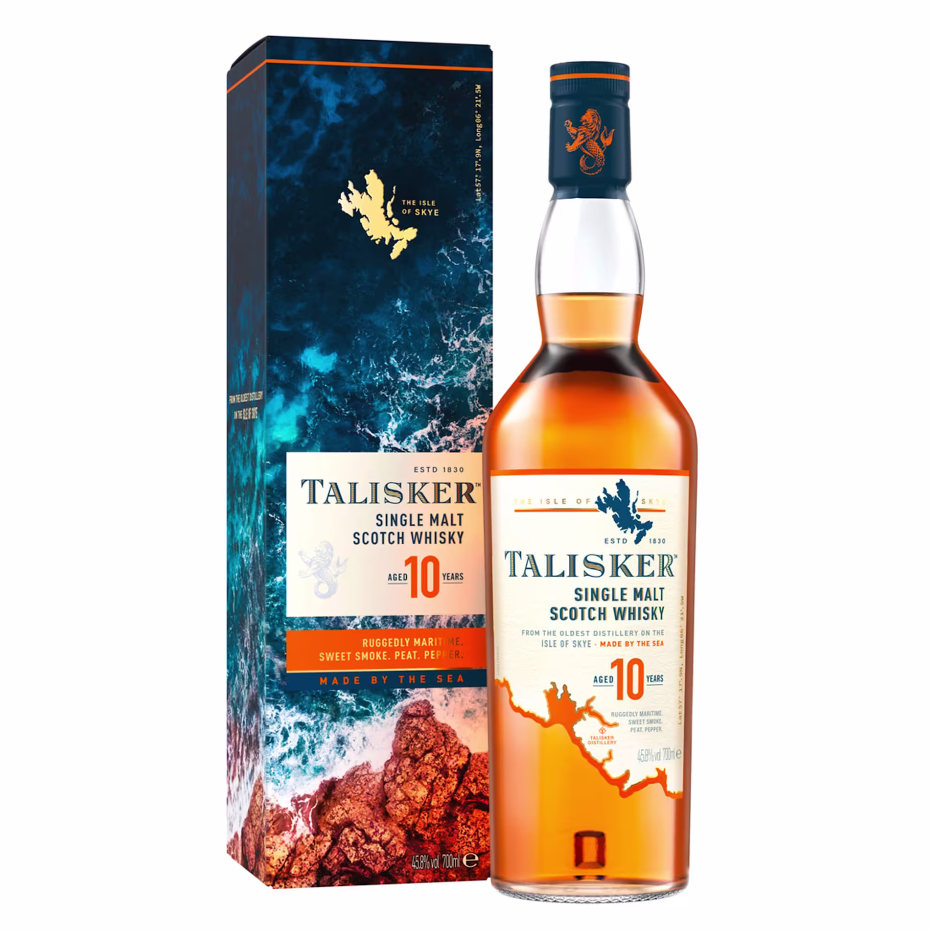 Talisker 10 Year Old Single Malt Scotch, 70cl