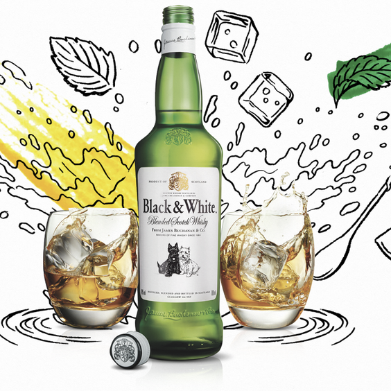 Black & White On The Rocks