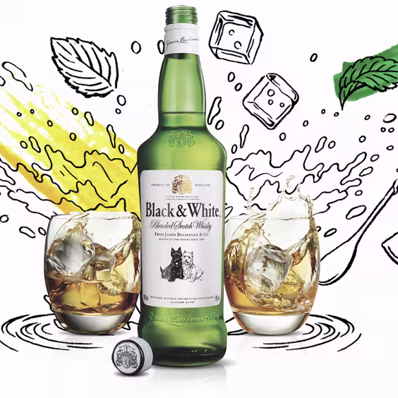 Black & White On The Rocks