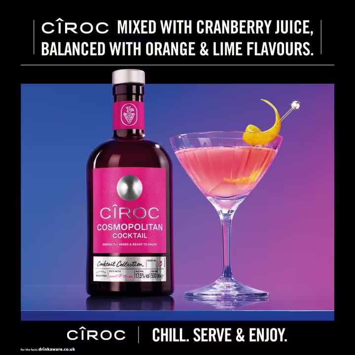 Cîroc Cosmopolitan Cocktail serve image