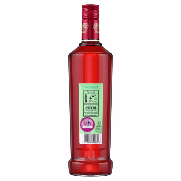 Smirnoff Cherry Drop Spirit Drink Back