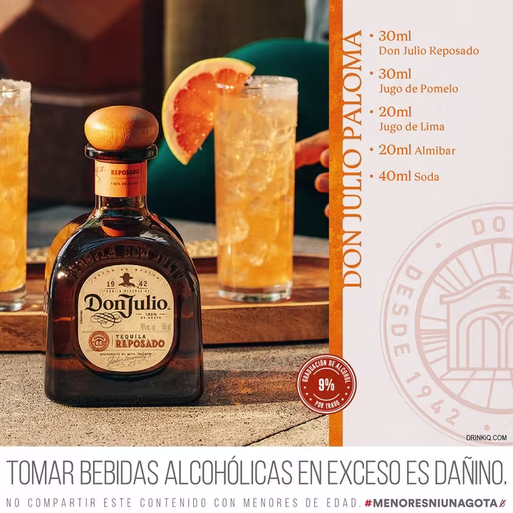 Tequila Don Julio Reposado Botella 750ml