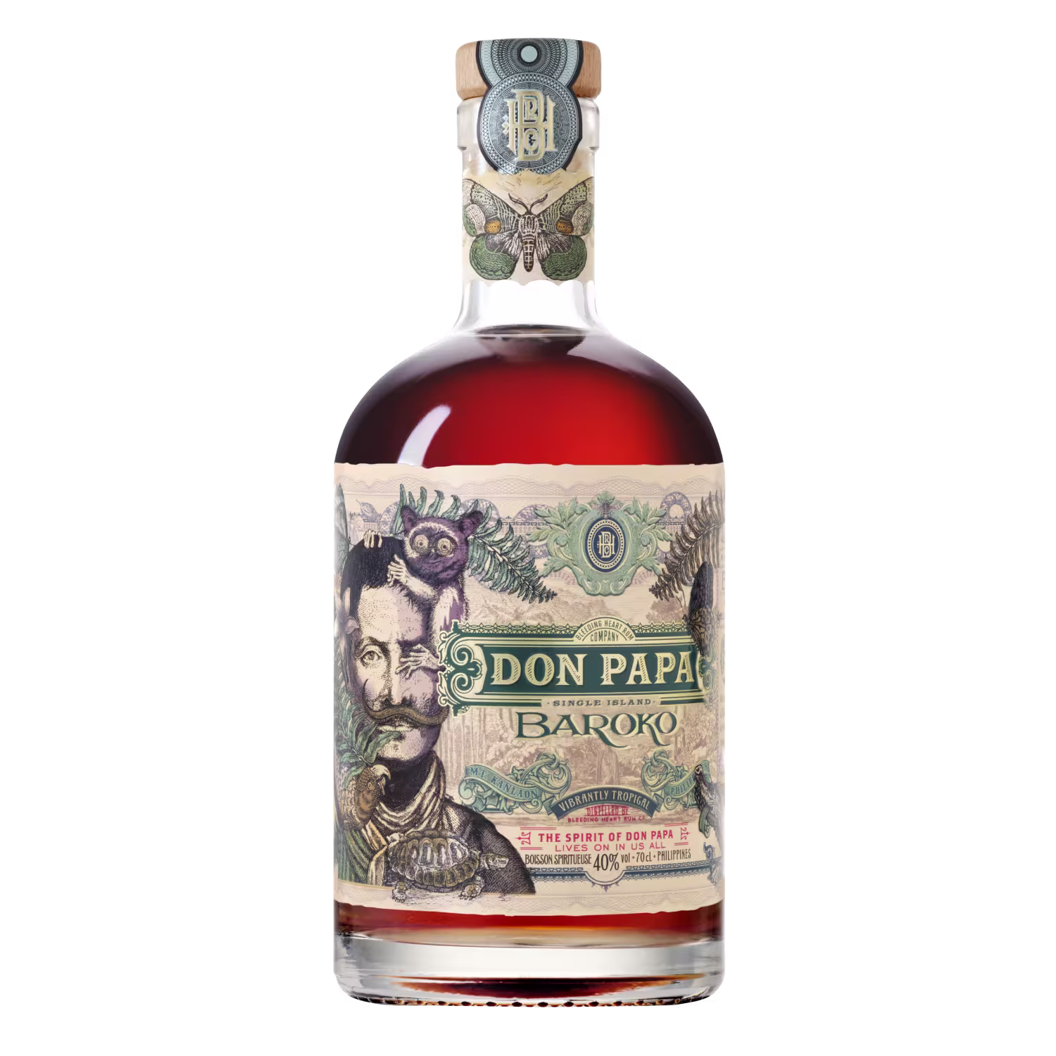 Don Papa Baroko Rum, 70cl front