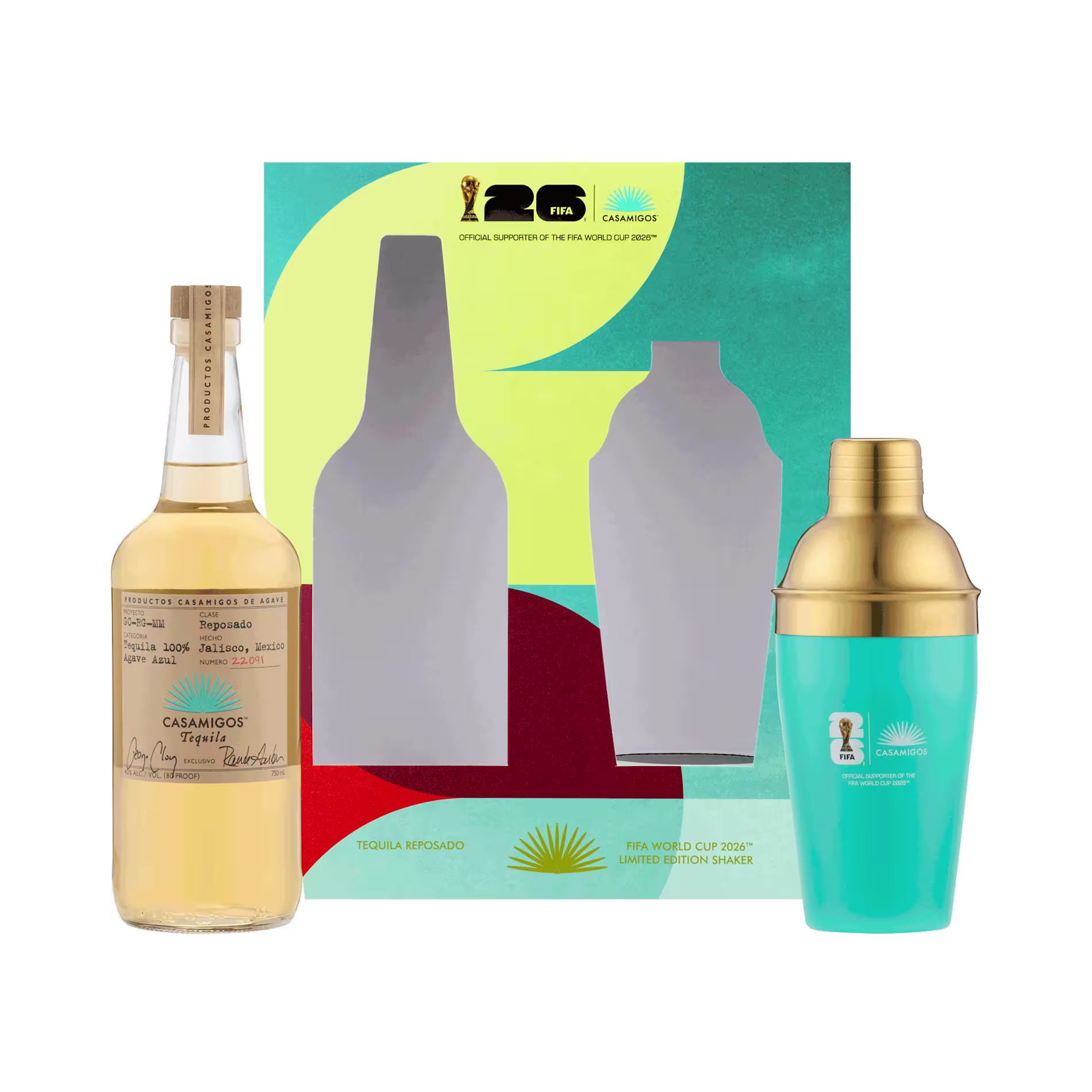Casamigos Reposado FIFA Shaker Carton
