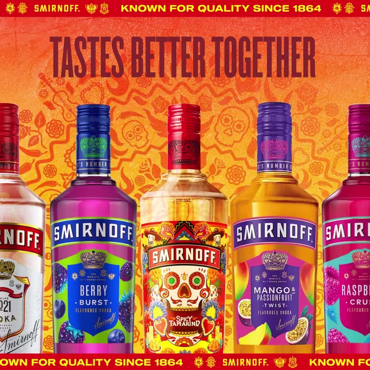 Smirnoff Flavoured Vodka Range
