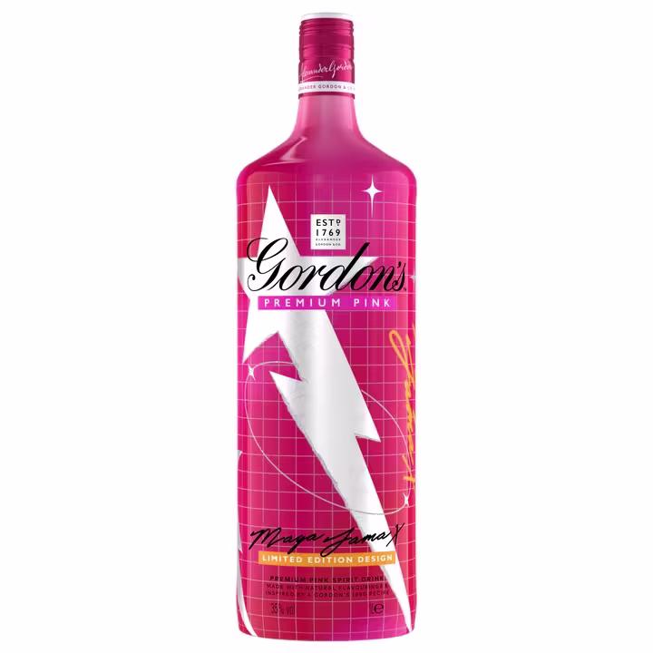Gordon’s Premium Pink Maya Jama 2.0 1L Bottle Front