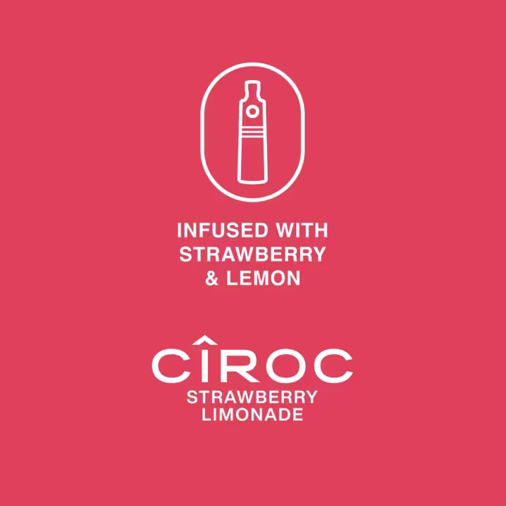 Image with Text - "Infused with Strawberry and Lemon"