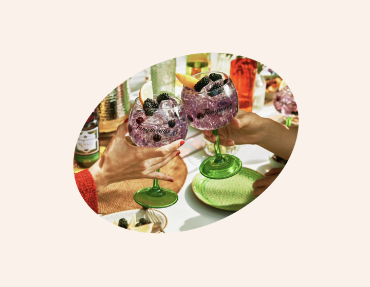 Cocktail with Berry Garnish
