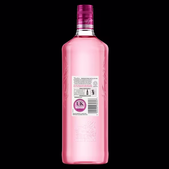 Gordon's Premium Pink Distilled Gin, 70cl engrave