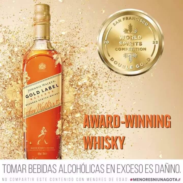 Whisky premiado Johnnie Walker Gold Label Reserve