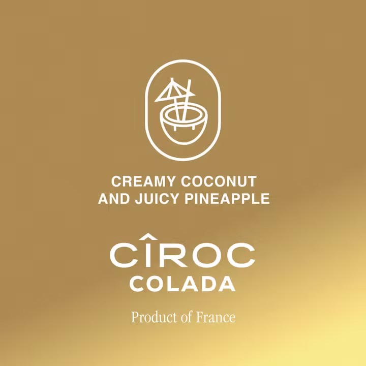 Cîroc Colada Sparkling Vodka Drink "Creamy cocnut and juicy pineapple"