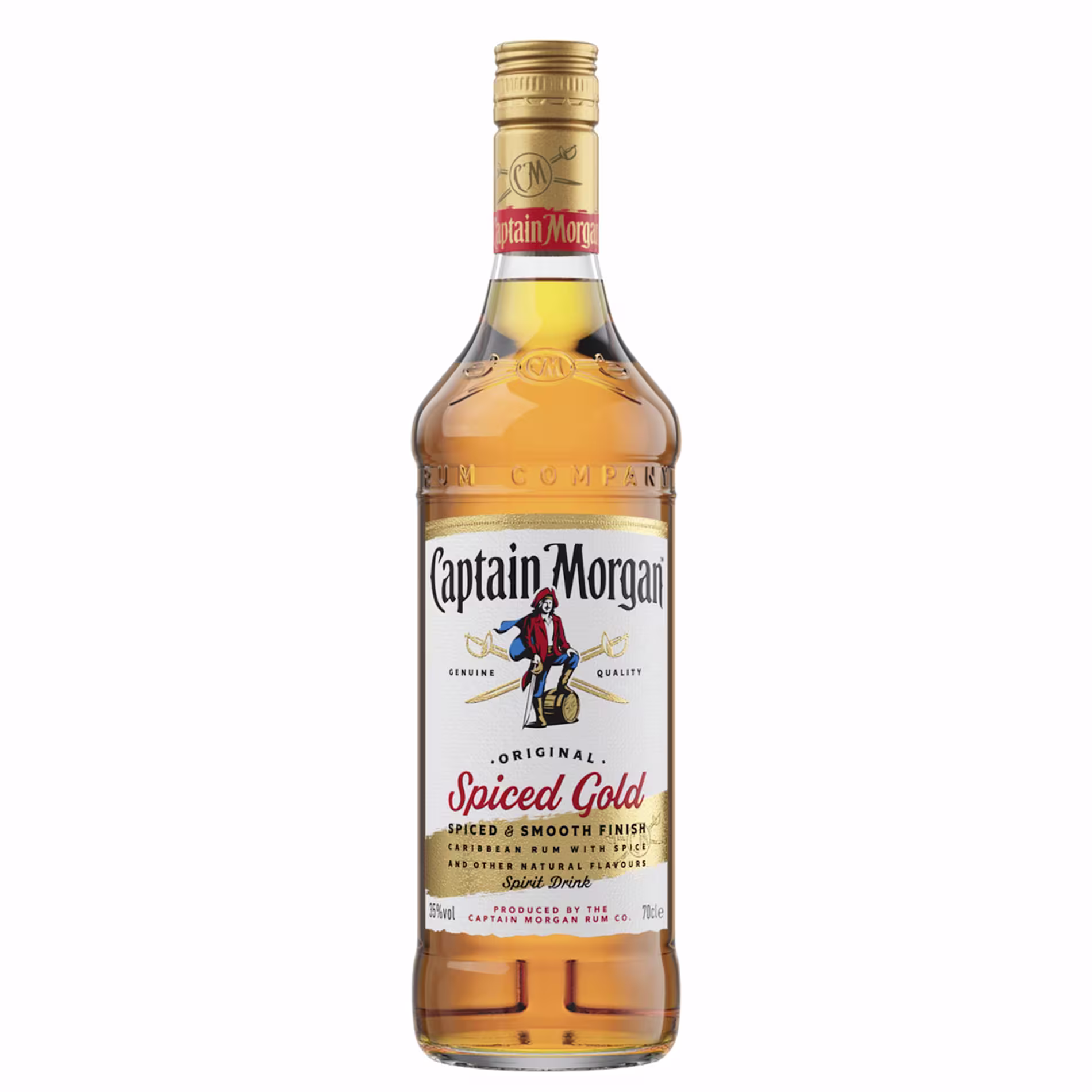 Captain Morgan Original Spiced Gold Rum-Based Spirit Drink Front