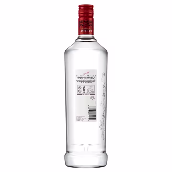 Smirnoff No. 21 Vodka, 1L back